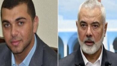 حماس کے رہنما اسماعیل ہنیہ کا جوان بیٹا اسرائیلی بمباری میں شہید