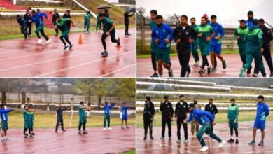 پاکستان ٹیم کے کھلاڑیوں کی کاکول میں سخت ٹریننگ