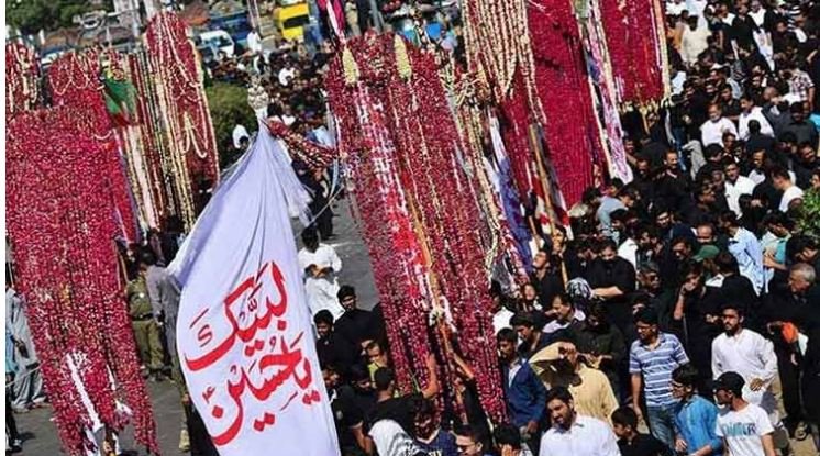ملک بھر میں 9 محرم کے جلوس مقررہ راستوں کی جانب گامزن ،سخت سکیورٹی انتظامات