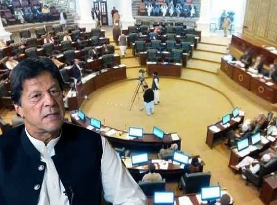 کے پی اسمبلی؛ پی ٹی آئی پر ممکنہ پابندی کیخلاف اور عمران خان کی رہائی کی قراردادیں منظور