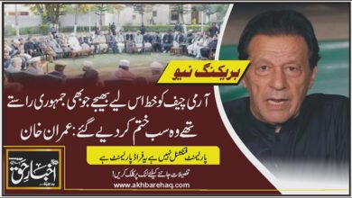 آرمی چیف کو خط اس لیے بھیجے جو بھی جمہوری راستے تھے وہ سب ختم کر دیے گئے: عمران خان