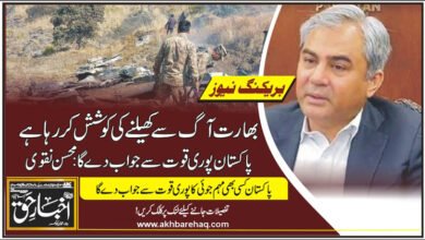 بھارت آگ سے کھیلنے کی کوشش کررہا ہے، پاکستان پوری قوت سے جواب دے گا: محسن نقوی