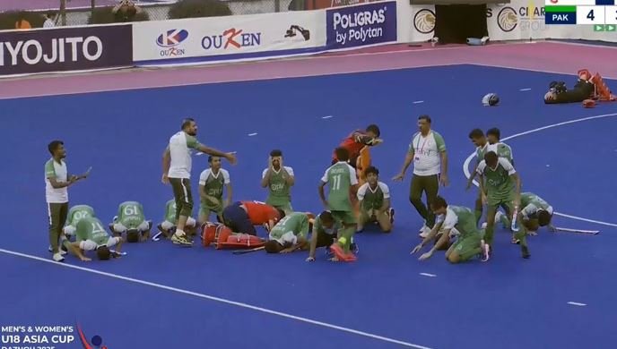 انڈر 18 ہاکی ایشیا کپ: پاکستان ملائیشیا کو شکست دیکر فائنل میں پہنچ گیا
