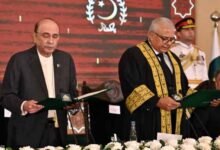 وفاقی آئینی عدالت کے پہلے چیف جسٹس امین الدین نے عہدے کا حلف اٹھالیا